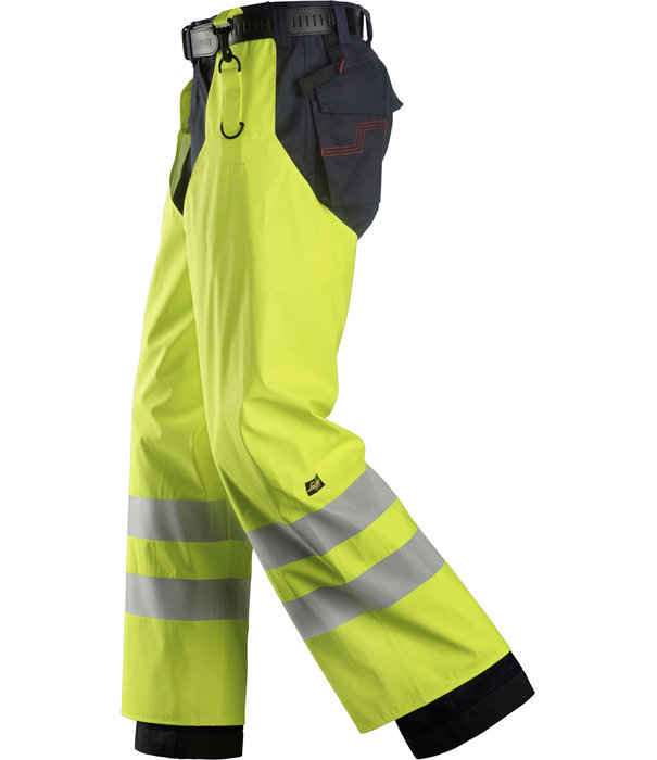 Snickers Workwear ProtecWork High-Vis Overtrek Regenbroek PU