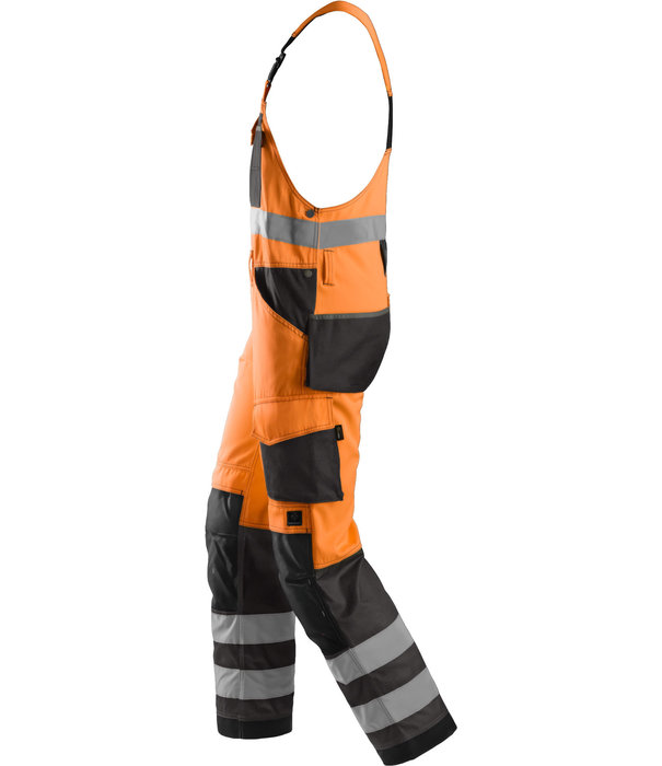 Snickers Workwear 0113 High Visibility Bib & Brace Klasse 2