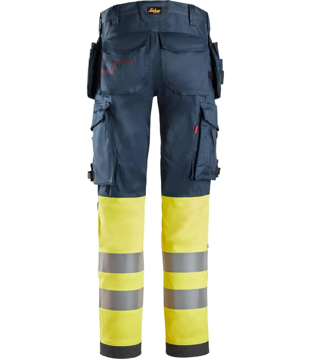 Snickers Workwear ProtecWork Stretch Werkbroek met Holsterzakken High-Vis Klasse 1