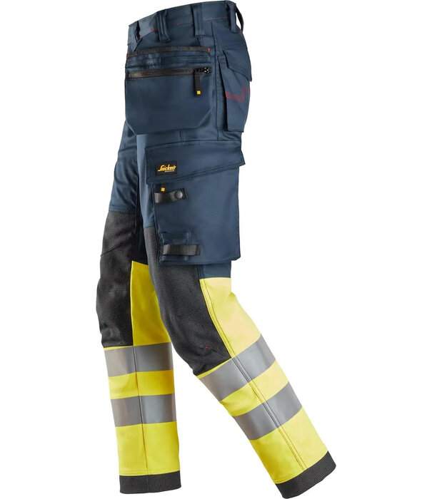 Snickers Workwear ProtecWork Stretch Werkbroek met Holsterzakken High-Vis Klasse 1
