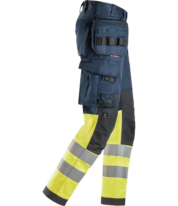 Snickers Workwear ProtecWork Stretch Werkbroek met Holsterzakken High-Vis Klasse 1