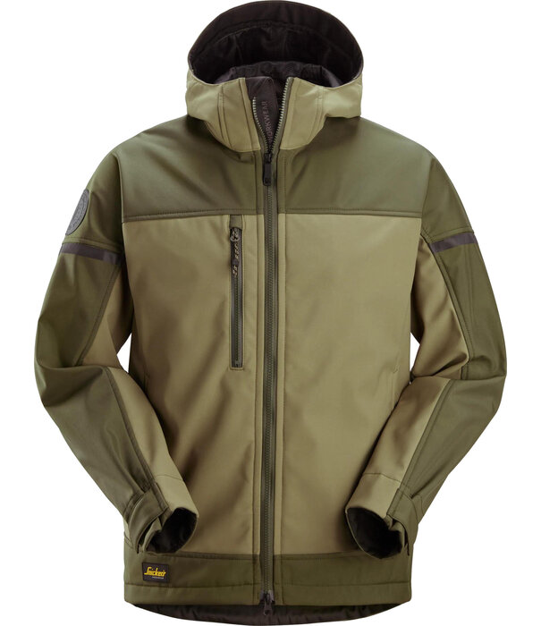Snickers Workwear 1226 AllroundWork Softshell Stretch Jack met Capuchon