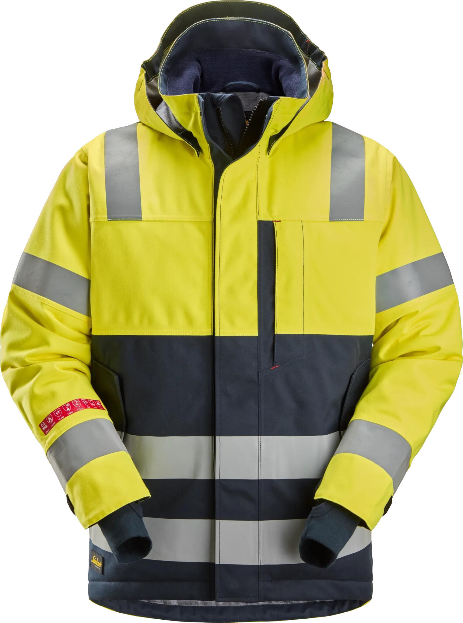 1162 ProtecWork, Isolerend Jack met Capuchon, High-Vis Klasse 3