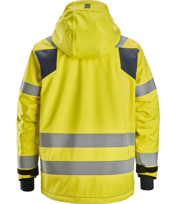 Snickers Workwear 1162 ProtecWork, Waterdicht, Isolerend Jack met Capuchon, High-Vis Klasse 3