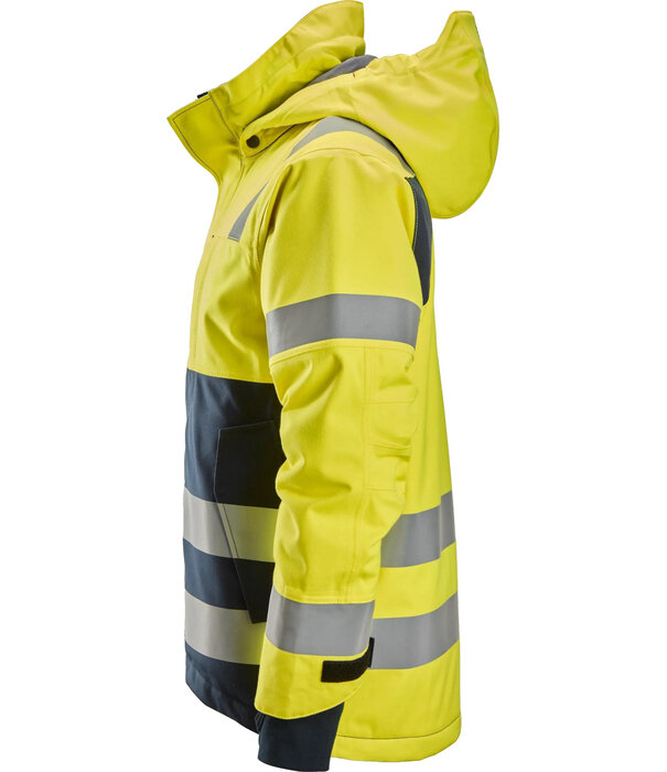 Snickers Workwear 1162 ProtecWork, Waterdicht, Isolerend Jack met Capuchon, High-Vis Klasse 3