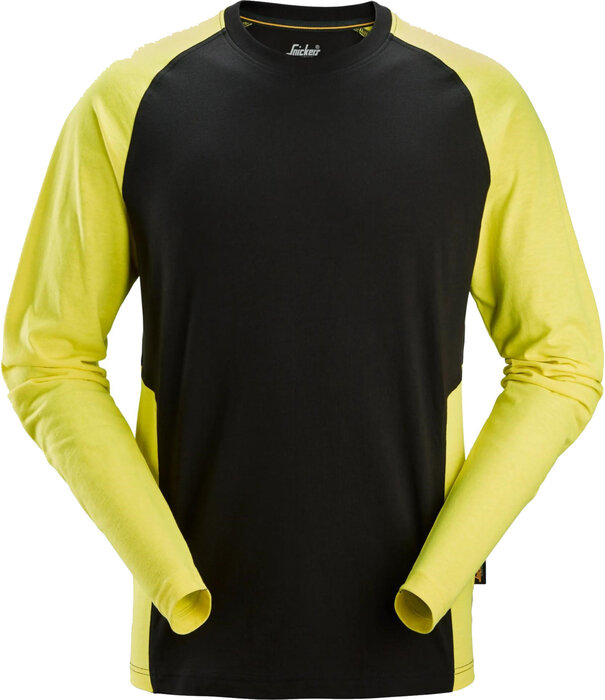 Snickers Workwear 2450 Tweekleurig T-shirt met Lange Raglanmouwen