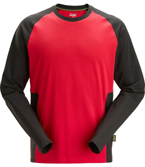 Snickers Workwear 2450 Tweekleurig T-shirt met Lange Raglanmouwen