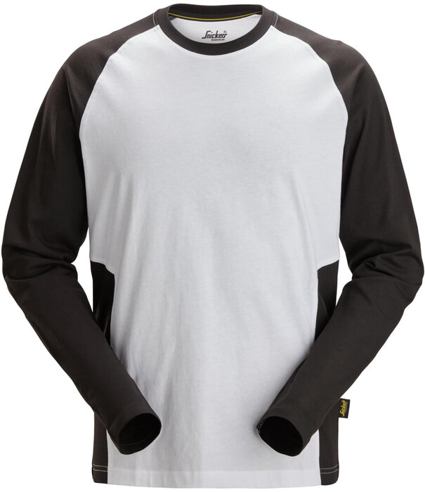 Snickers Workwear 2450 Tweekleurig T-shirt met Lange Raglanmouwen