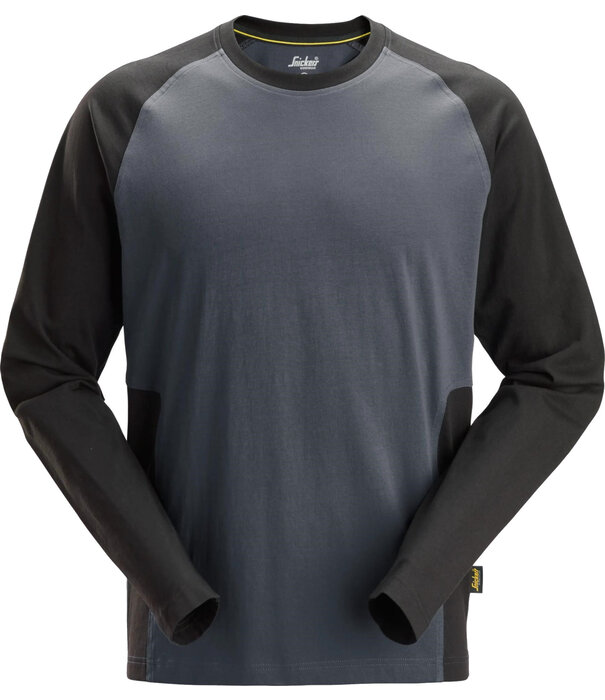 Snickers Workwear 2450 Tweekleurig T-shirt met Lange Raglanmouwen