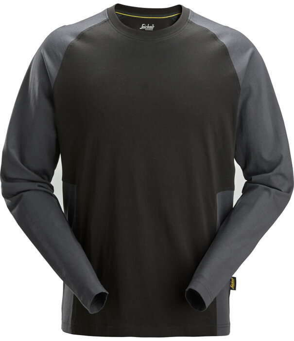 Snickers Workwear 2450 Tweekleurig T-shirt met Lange Raglanmouwen