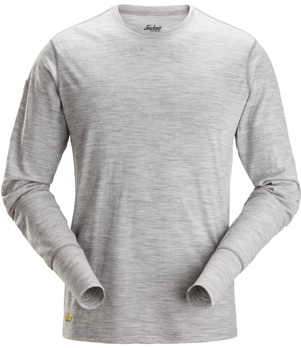 Snickers Workwear 2451 Lichtgewicht Wollen T-Shirt met Lange Mouwen
