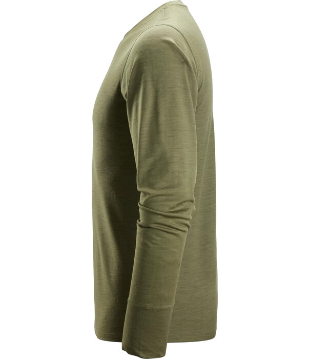 Snickers Workwear 2451 Lichtgewicht Wollen T-Shirt met Lange Mouwen