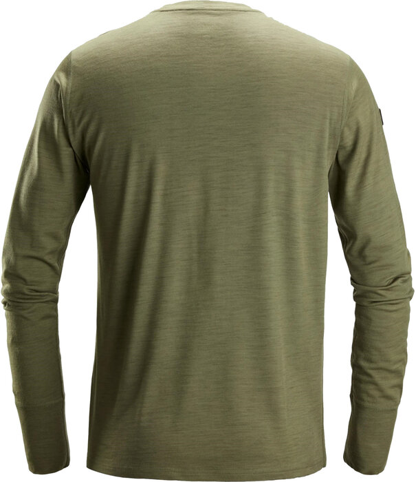 Snickers Workwear 2451 Lichtgewicht Wollen T-Shirt met Lange Mouwen