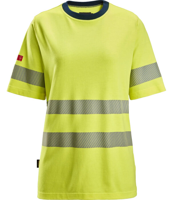 Snickers Workwear 2567 ProtecWork High-Vis Dames T-shirt met Korte Mouwen, Klasse 2
