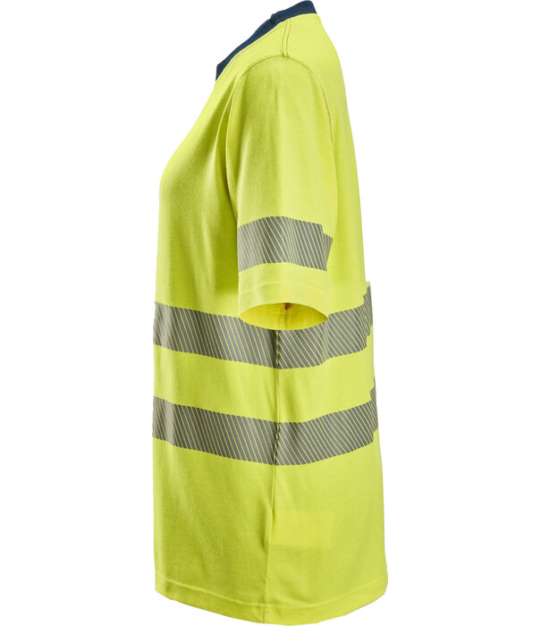 Snickers Workwear 2567 ProtecWork High-Vis Dames T-shirt met Korte Mouwen, Klasse 2