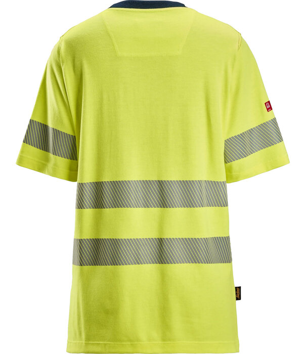 Snickers Workwear 2567 ProtecWork High-Vis Dames T-shirt met Korte Mouwen, Klasse 2