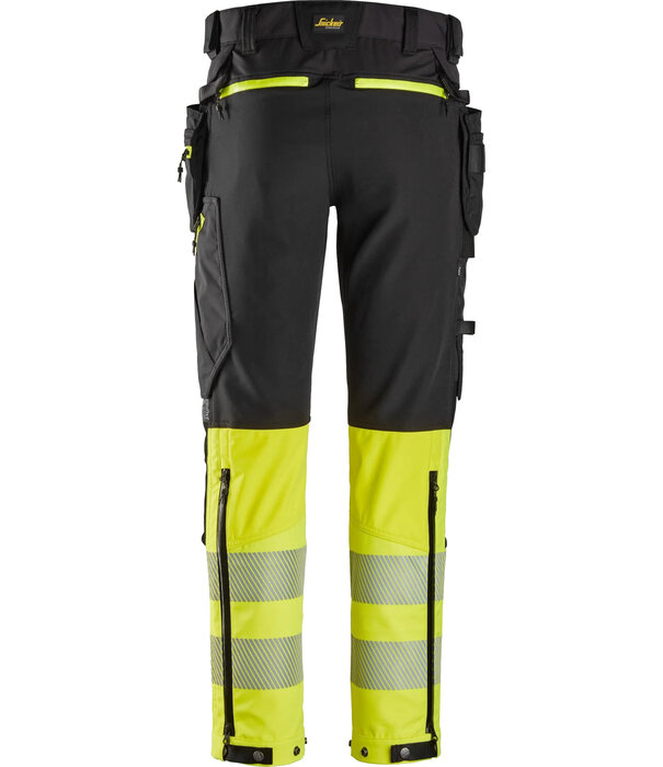 Snickers Workwear 6935 High-Vis, Klasse 1, Werkbroek met Afneembare Holsterzakken
