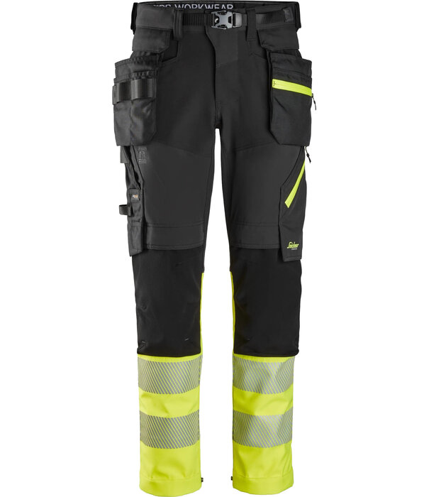 Snickers Workwear 6935 High-Vis, Klasse 1, Werkbroek met Afneembare Holsterzakken
