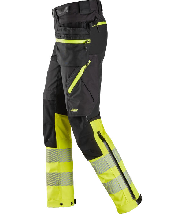 Snickers Workwear 6935 High-Vis, Klasse 1, Werkbroek met Afneembare Holsterzakken