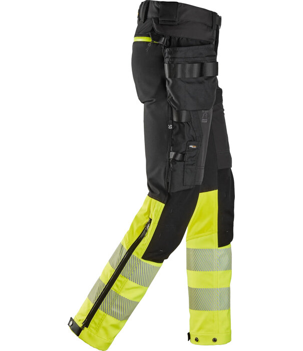 Snickers Workwear 6935 High-Vis, Klasse 1, Werkbroek met Afneembare Holsterzakken