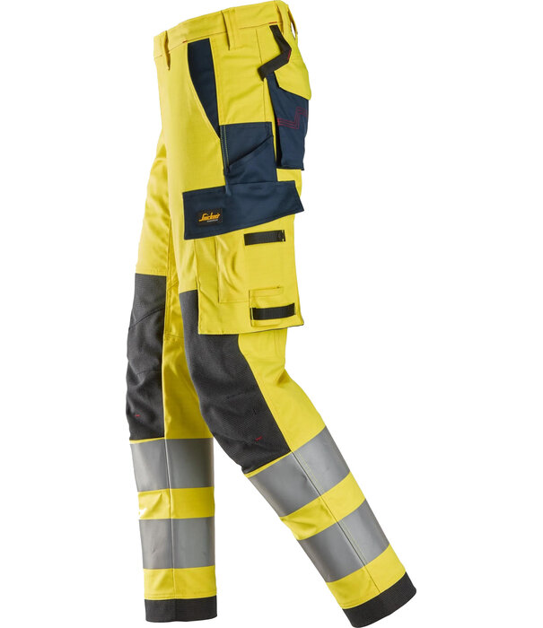 Snickers Workwear 6368 Protecwork, Stretch Werkbroek, High-Vis Klasse 2