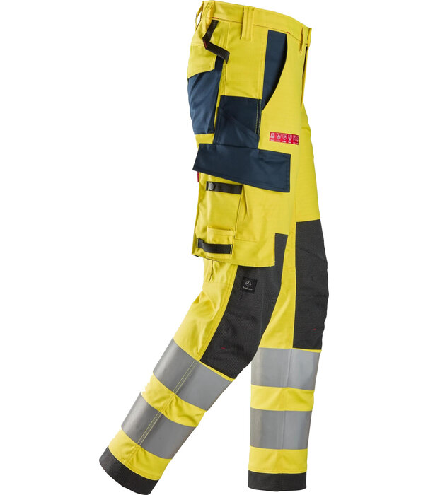 Snickers Workwear 6368 Protecwork, Stretch Werkbroek, High-Vis Klasse 2