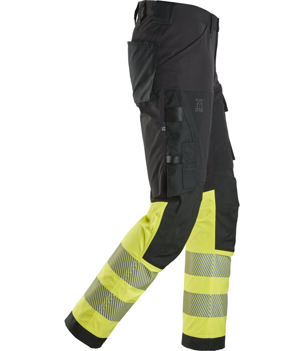 Snickers Workwear 6335 High-Vis 4-Way Stretch Werkbroek, Klasse 1