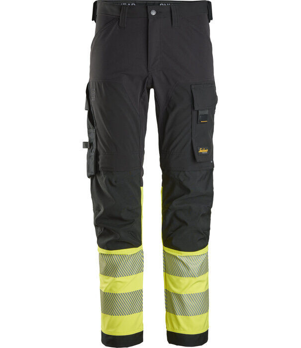 Snickers Workwear 6335 High-Vis 4-Way Stretch Werkbroek, Klasse 1
