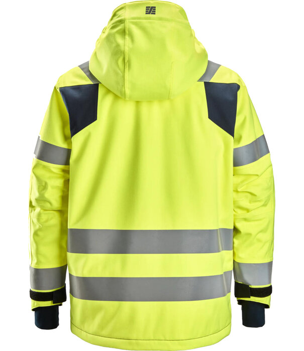 Snickers Workwear 1162 ProtecWork, Waterdicht, Isolerend Jack met Capuchon, High-Vis Klasse 3