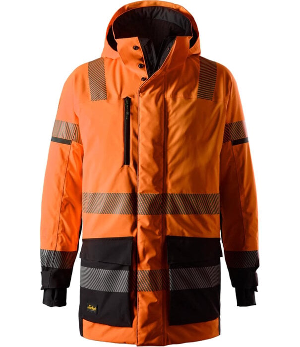 Snickers Workwear 1831 High-Vis Waterdichte Stretch Parka, Klasse 3