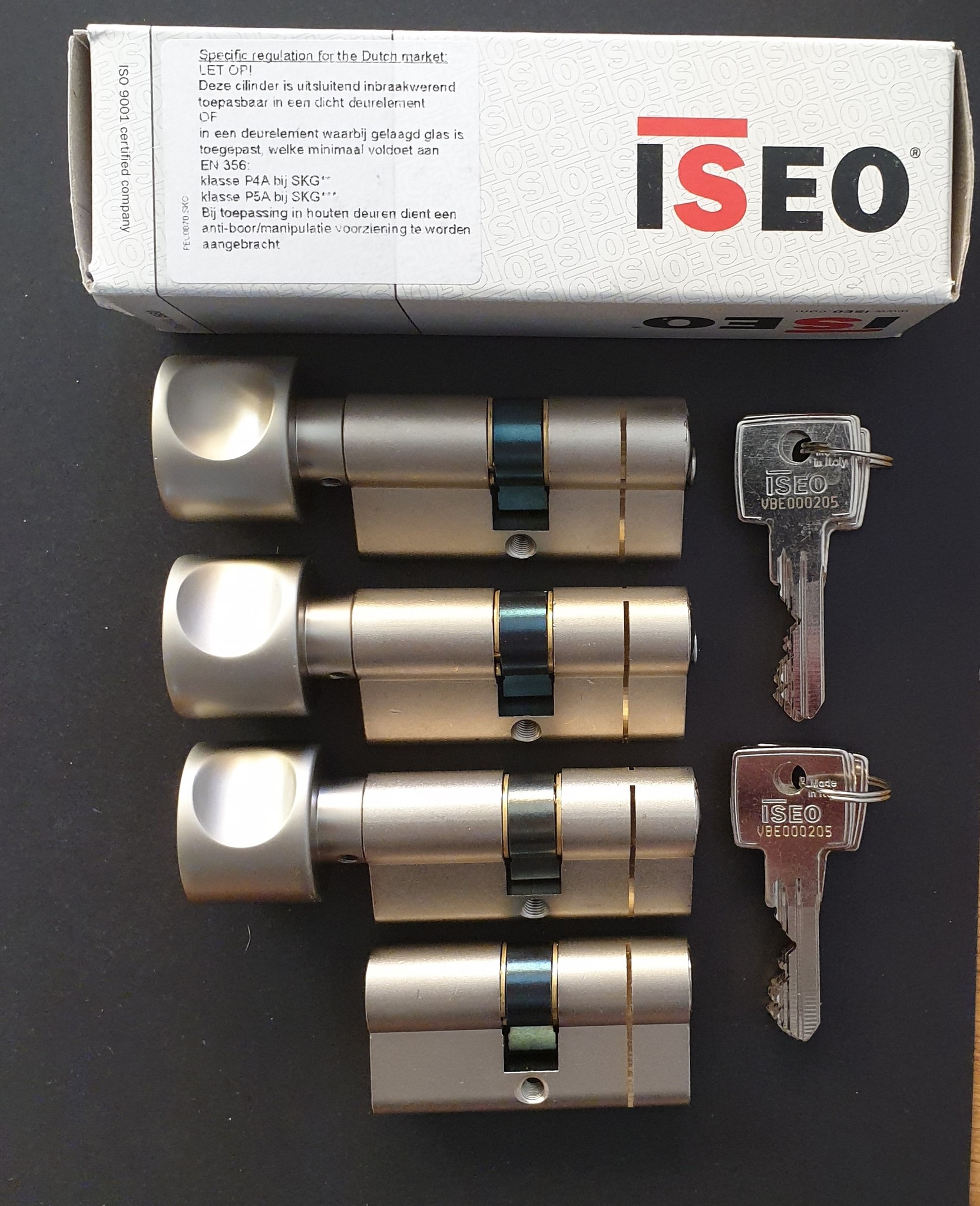 ISEO F6 SKG*** Cilinder 95 mm 35/60 3 genummerde sleutels