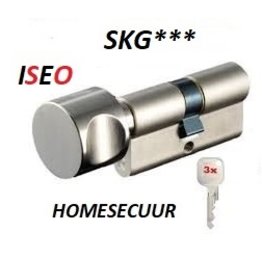 ISEO F 9 SKG*** Knocilinder Knop30-30 3 sleutels