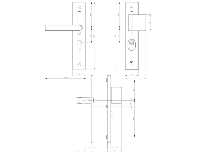 Veilig skg*** Veiligveiligheids beslag 2100/2900 50 mm zwart pc 72