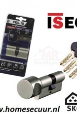 ISEO R7 SKG*** Knopcilinder 60 mm K30-30 3 keersleutels en codekaart