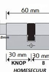 S2skg**S 2 knopcilinders 1 30/30 1 30/10 4 genummerde sleutels