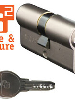 S2skg**F2 cilinder60 mm 30/30 met 3 keersleutels (putsleutels) - Copy