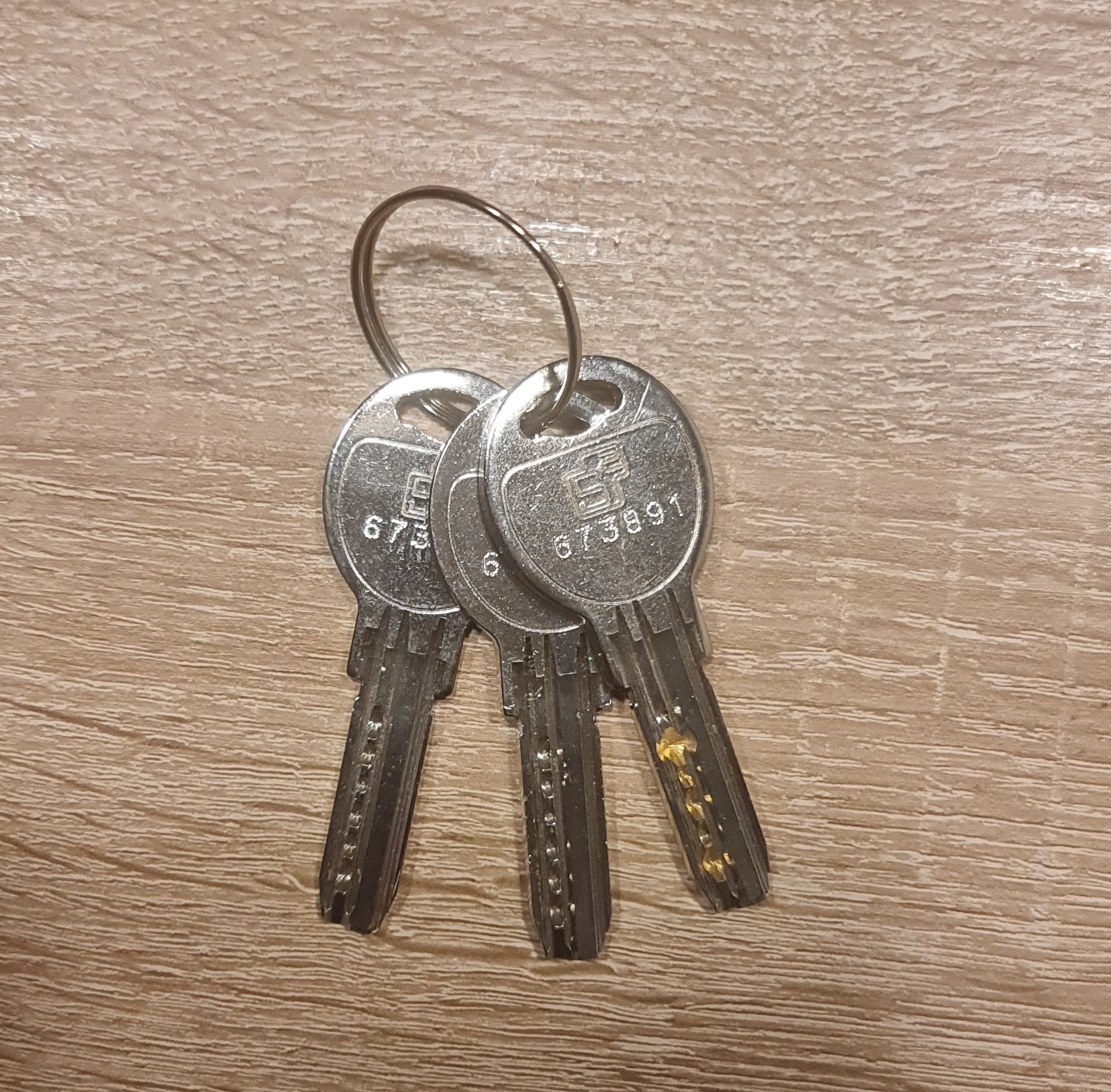 S2skg**F Knopcilinder  70 mm knop30-40 3 keersleutels