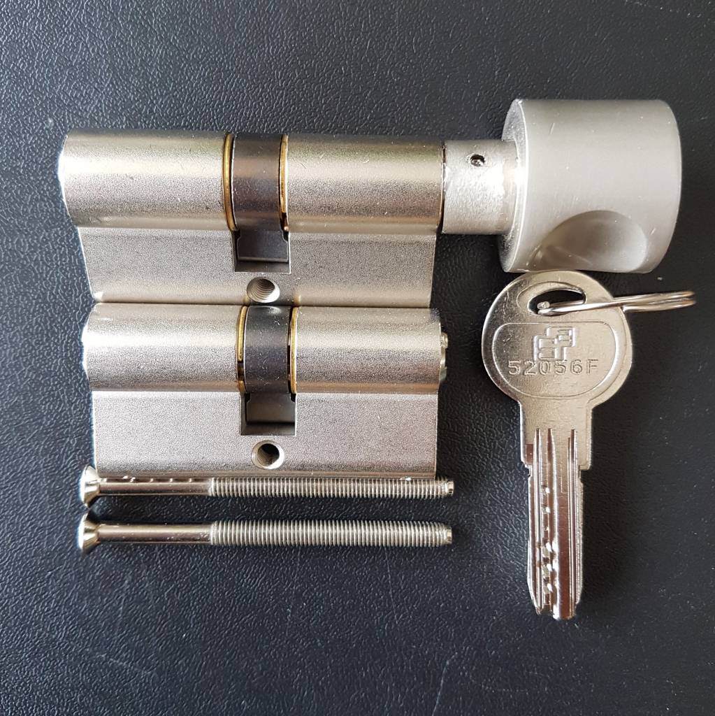 S2skg**F Knopcilinder + 1 zonder 6 veilige keersleutels
