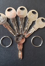 S2skg**F Knopcilinder + 1 zonder 6 veilige keersleutels