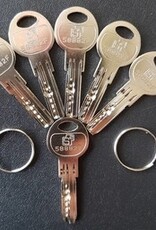 S2skg**S  Veiliormale cilinders 6 veilige keersleutels sleutels