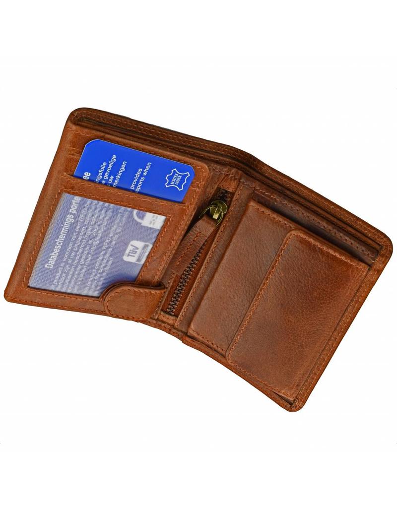 GAZ Kleine Herren Portemonnaie Hochformat Viele Kreditkarten