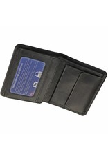 GAZ Compacte Heren Portemonnee Zwart Hoog Formaat RFID