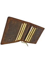 Greenburry Luxe Handgemaakte Leren Dollarclip Portemonnee RFID – Personaliseerbaar