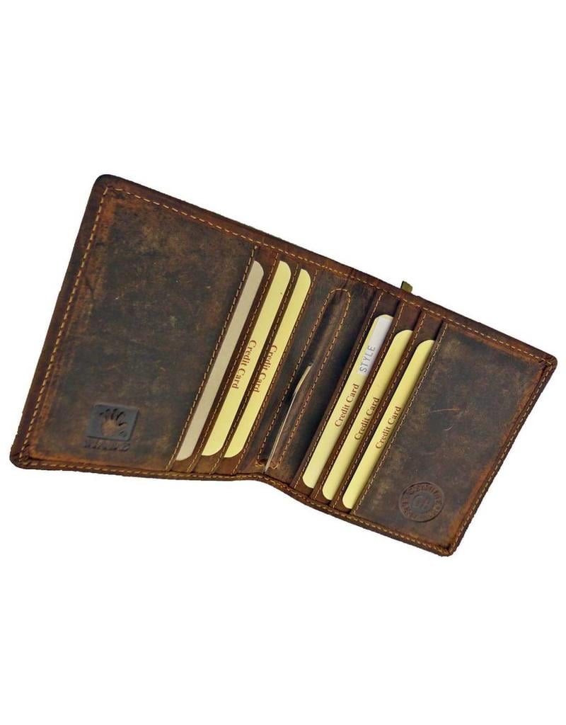 Greenburry Luxe Handgemaakte Leren Dollarclip Portemonnee RFID – Personaliseerbaar