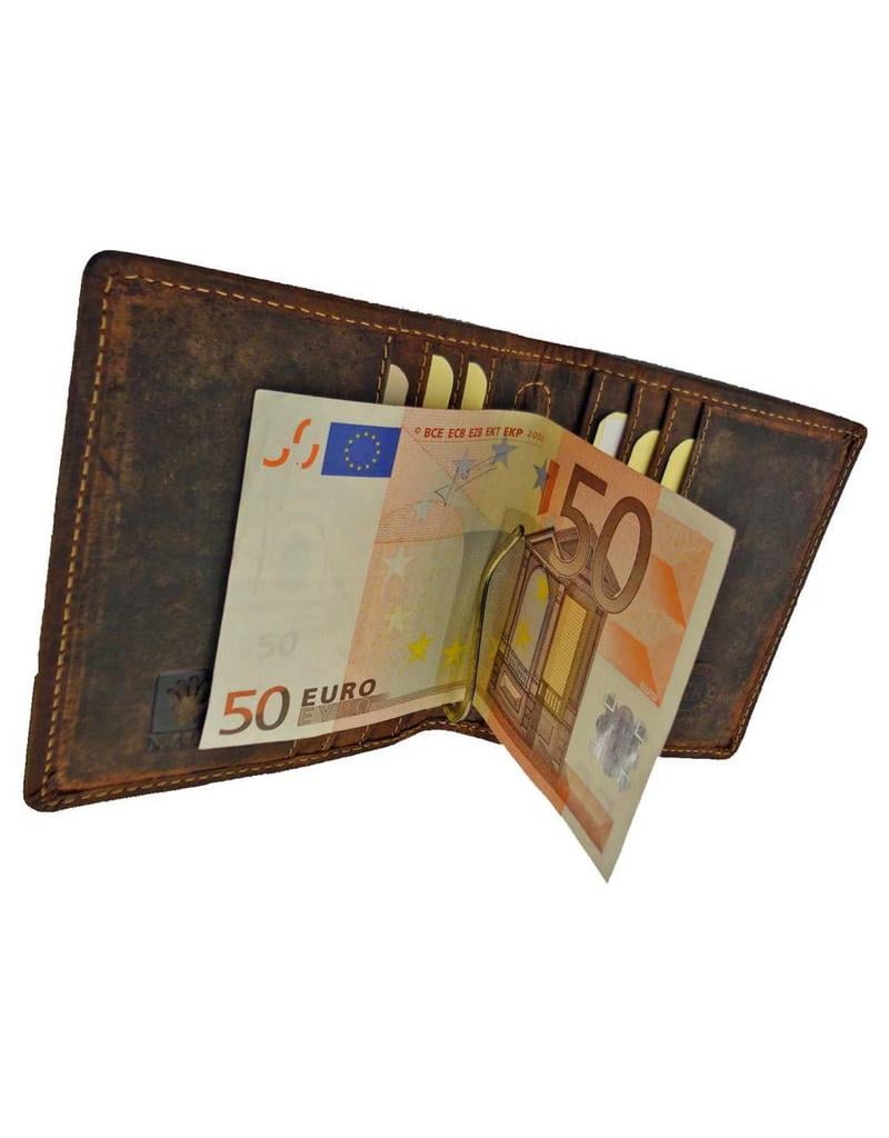 Greenburry Luxus Leder Dollarclip Geldbörse RFID – Personalisierbar
