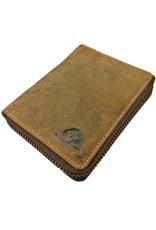 Greenburry Lederportemonnee Damen & Herren – Zip Around – RFID-geschützt – Personalisierbar