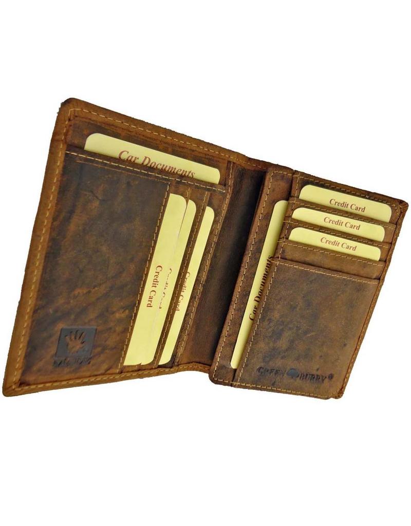 Greenburry  Leder-Kartenhalter & Fahrzeugpapiere Mappe mit RFID – Personalisierbar