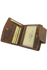 Greenburry Greenburry Kompakte Lederbörse – RFID-geschützt – Personalisierbar