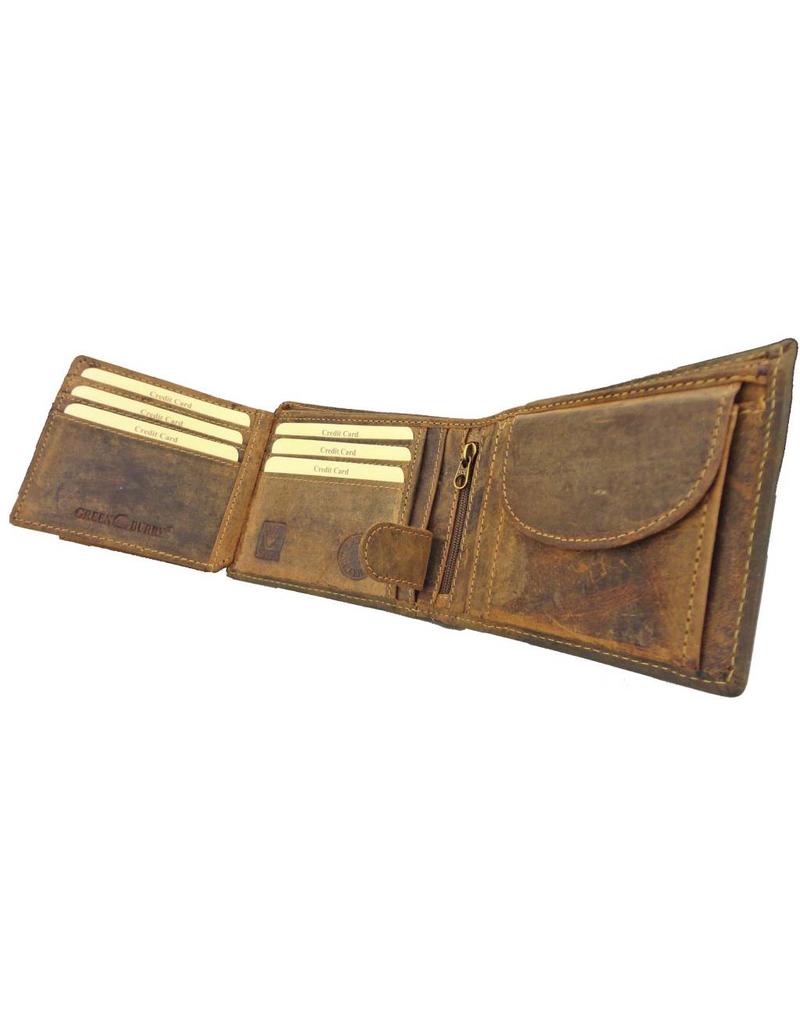 Greenburry Luxus Leder Herren Geldbörse Querformat Modell – RFID-Schutz & Personalisierbar
