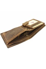 Greenburry Luxe Leren Heren Portemonnee Laag Model – RFID Bescherming & Personaliseerbaar